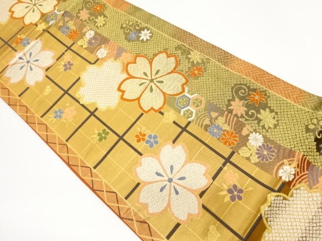 JAPANESE FUKURO OBI / WOVEN FLOWER